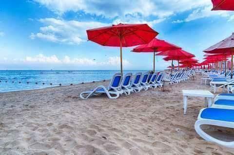 Chalet Porto South Beach - Beach Front Sea View Ain Suchna Exterior foto