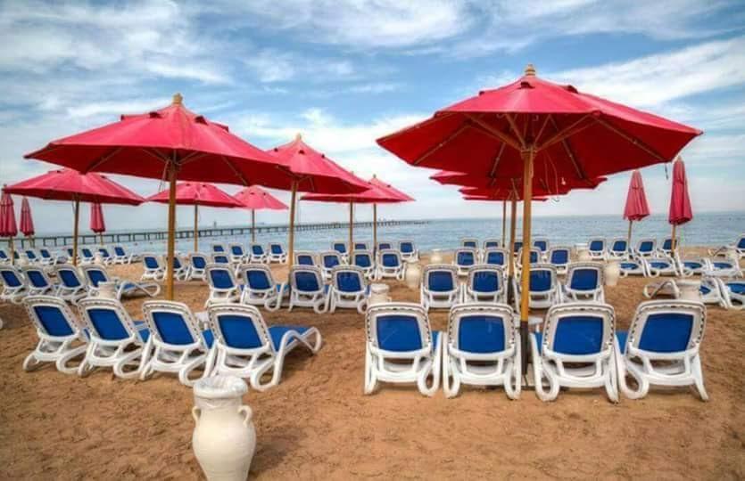 Chalet Porto South Beach - Beach Front Sea View Ain Suchna Exterior foto